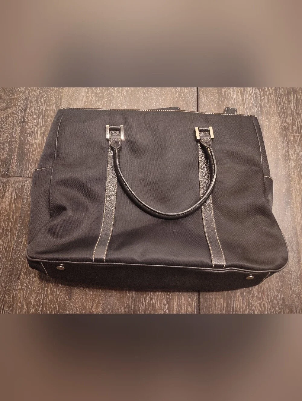 Vintage Fossil Men's Travel Tote Bag with Dual Handles